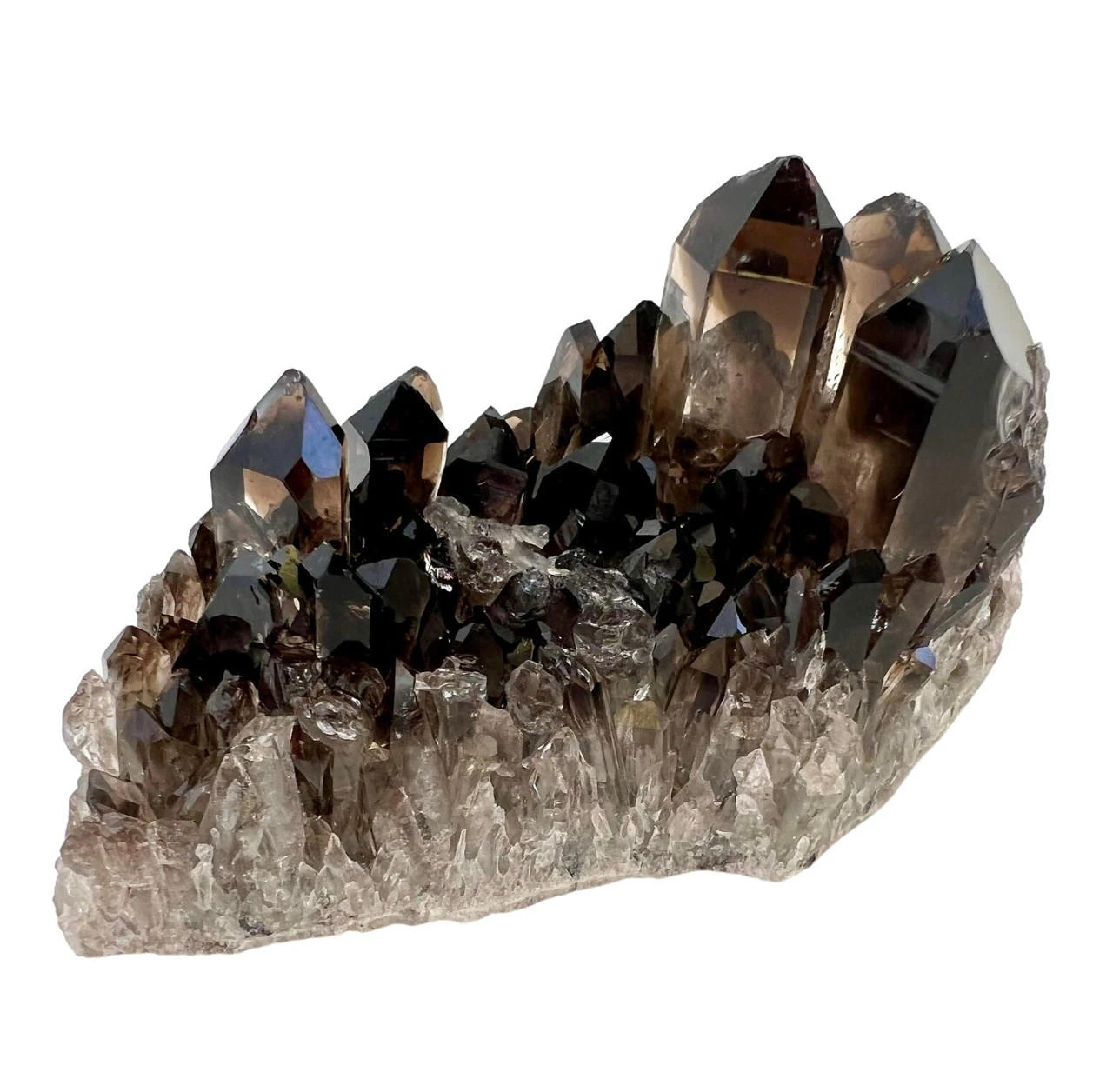Smoky Quartz Crystal Cluster