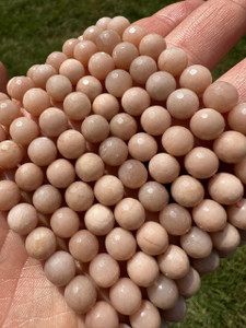 Peach Moonstone Bead Strand 