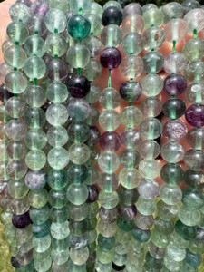 Fluorite Bead Strand - Grade AB 