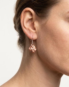 Natural Copper Earrings (Sterling Silver)