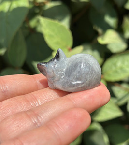 Labradorite Sleeping Cat 