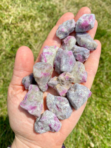 Raw Ruby in Feldspar Stone