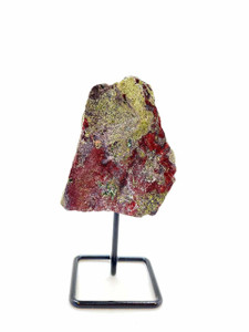 Raw Dragon Stone Jasper Stone on Metal Stand