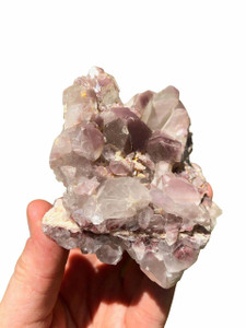 Raw Lithium Quartz Crystal Cluster - 17