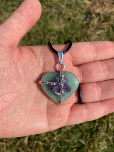 Green Aventurine Heart Amulet (Love)