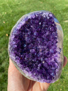 Raw Amethyst Standing Crystal Cluster - 150