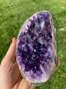 Raw Amethyst Standing Crystal Cluster - 160