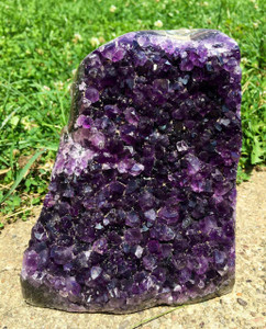 Raw Amethyst Standing Crystal Cluster - 52