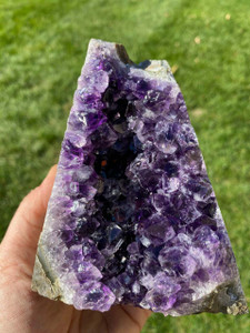 Raw Amethyst Standing Crystal Cluster - 119