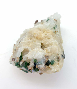 Raw Green Tourmaline and Clear Quartz Crystal - 36