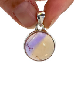 Ametrine Polished Round Pendant - Sterling Silver - No.245 