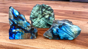 Labradorite Slab - Front Polished Standing Stone