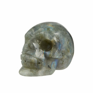 Labradorite Skull - Polished Stone Sculpture