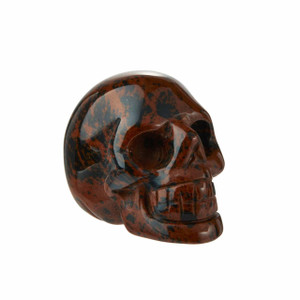Mahogany Obsidian Skull - Polished Stone Sculpture
