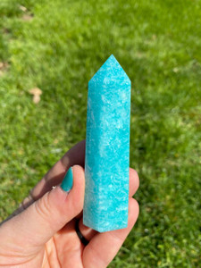 Russian Amazonite Point - Polished Stone Tower