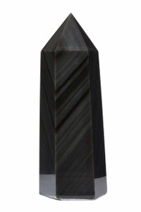 Black Obsidian Point - Polished Stone Tower - 33