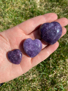 Lepidolite Heart Polished Stone