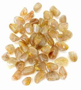 Golden Rutilated Quartz Tumbled Stone Grade A - Polished Rutilated Quartz Crystal Golden Rutilated Quartz Tumbled Stone Grade A - Polished Rutilated Quartz Crystal