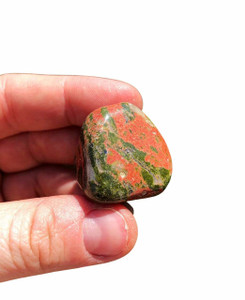 Unakite Tumbled Stone - Polished Natural Unakite Crystal