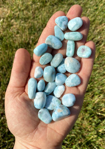 LARIMAR Crystal Chips - Small Crystals, Gemstones, Jewelry Making, Tum –  Throwin Stones