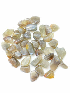 Green Silver Moonstone Tumbled Stone - Polished Moonstone Crystal