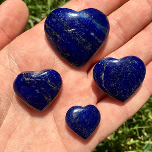 Lapis Lazuli Polished Heart - A Quality