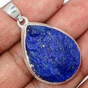 Lapis Lazuli Polished Teardrop Pendant in Bezel Setting - Sterling Silver - 362 Lapis Lazuli Polished Teardrop Pendant in Bezel Setting - Sterling Silver - 362