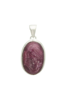 Natural Ruby Pendant - Sterling Silver - No.138