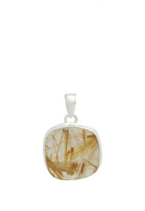 Rutilated Quartz Pendant - Sterling Silver - No.1769