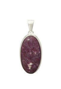 Natural Ruby Pendant - Sterling Silver - No.126
