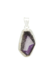 Auralite 23 Pendant - Sterling Silver - Polished Slice - No.381