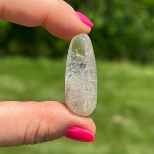 Witches Finger Tumbled Point (Quartz, Muscovite) 