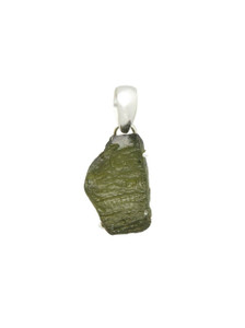 Moldavite Pendant - Sterling Silver - No.2877