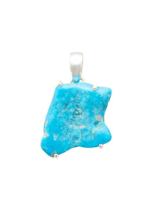 Turquoise Pendant - Sterling Silver - No.1236 