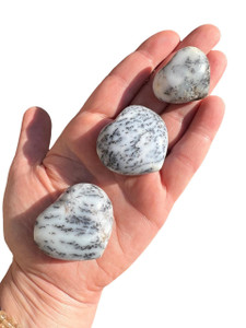 Dendritic Opal Stone Heart