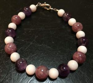 Fortitude & Clarity Clasp Bracelet - 6mm & 8mm Beads Fortitude & Clarity Clasp Bracelet - 6mm & 8mm Beads