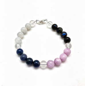 High Vibes & Love Energy Clasp Bracelet - 8mm Beads 