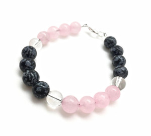 Protection, Love & Emotional Balance Clasp Bracelet - 8mm Beads 