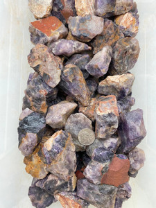 Raw Amethyst with Hematite (Bulk) 