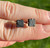 Shungite Raw Square Stud Earrings - Sterling Silver