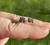 Shungite Raw Square Stud Earrings - Sterling Silver