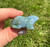 Moss Agate Crystal Frog 