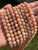 Peach Moonstone Bead Strand (Darker) 