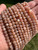 Peach Moonstone Bead Strand (Darker) 