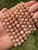 Peach Moonstone Bead Strand (Darker) 