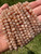 Peach Moonstone Bead Strand (Darker) 