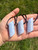Blue Lace Agate Polished Pendant on Cord