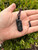Black Tourmaline Log Pendant on Cord 