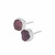 Ruby Raw Stud Earrings - Sterling Silver