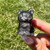 Silver Sheen Obsidian Crystal Cat, Sitting Cat 